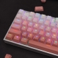 Gradient Red 104+16 Full PBT Dip-dye Keycaps Set Doubleshot Backlit OEM Profile for Cherry MX Mechanical Keyboard